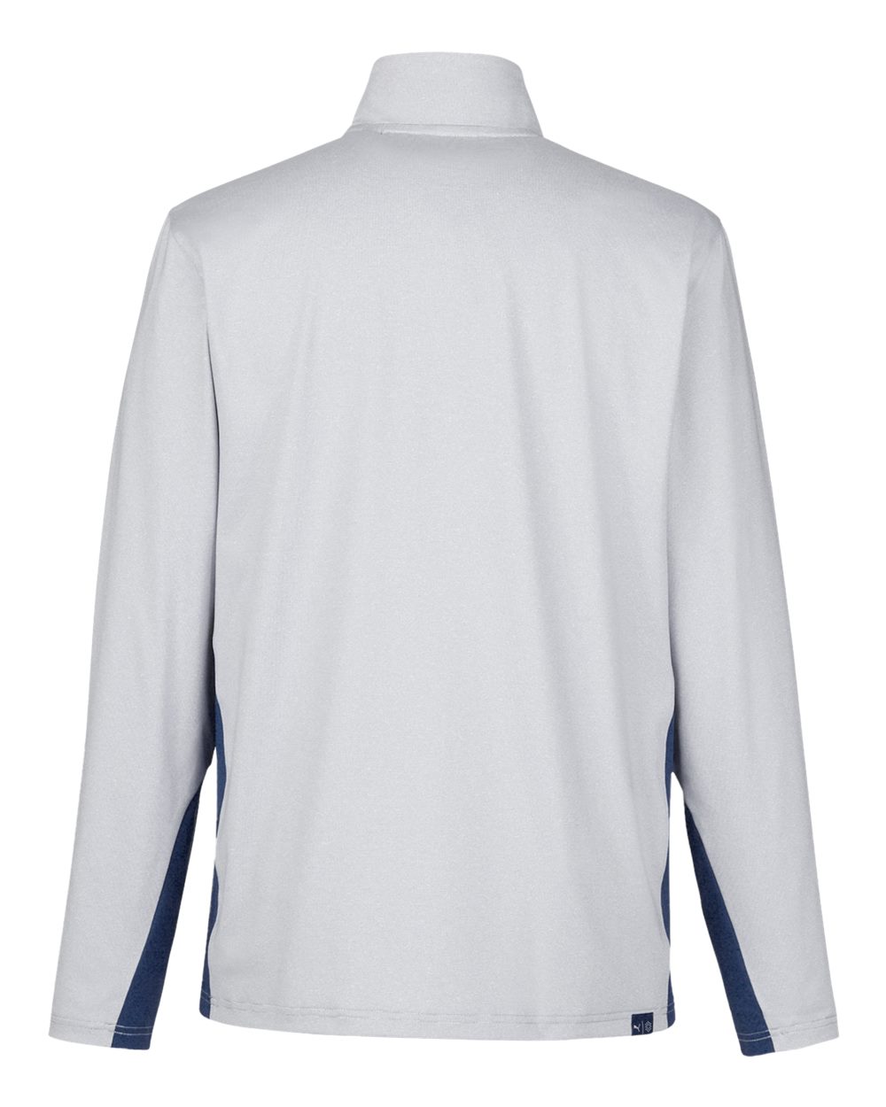 Men's Mesa Stripe Quarter-Zip Pullover - Back - B21046103 - Navy Blazer/ Bright White