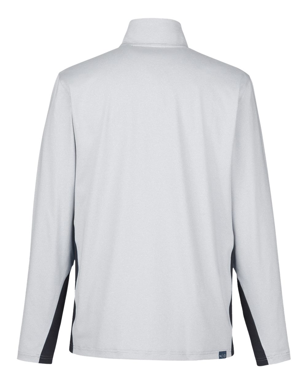 Men's Mesa Stripe Quarter-Zip Pullover - Back - B21046503 - Puma Black/ Bright White