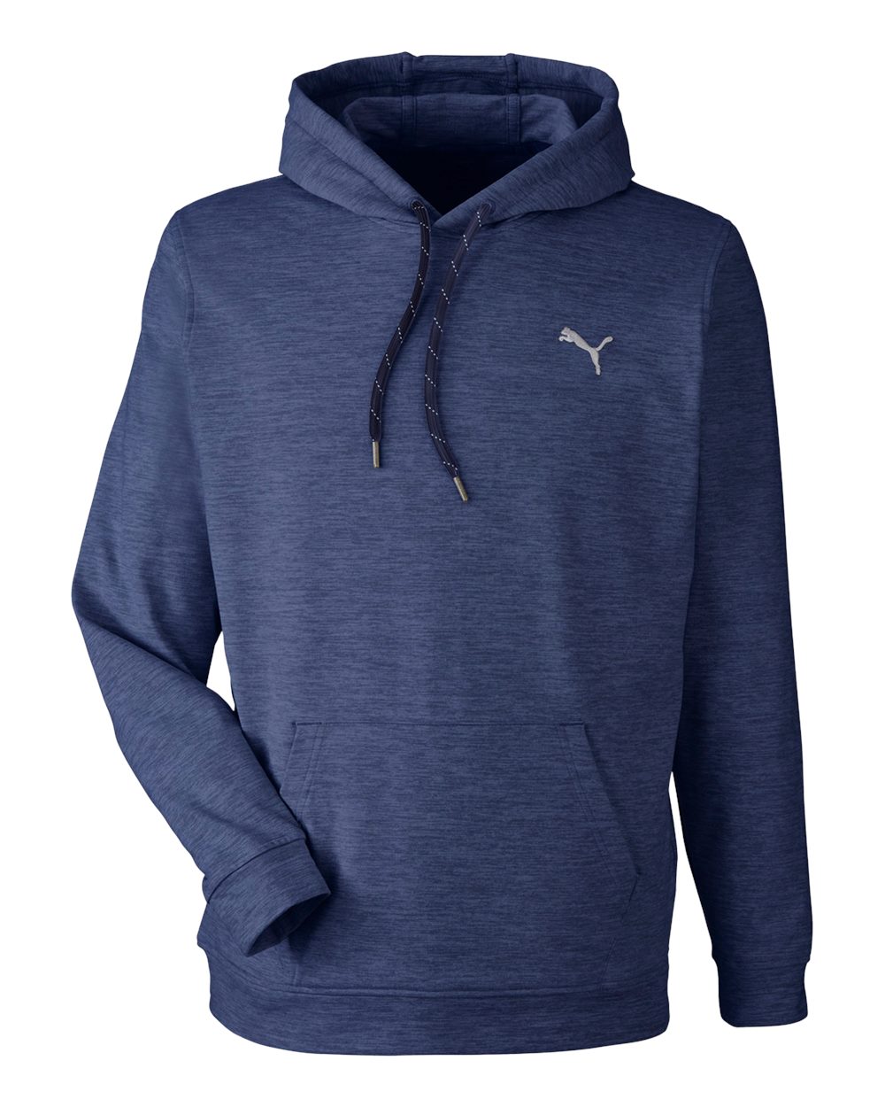 Men's Cloudspun Progress Hooded Sweatshirt - Front - B15846103 - Navy Blazer Heather