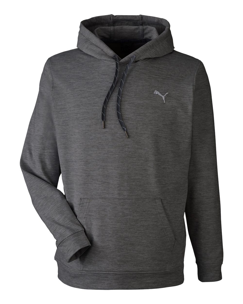 Men's Cloudspun Progress Hooded Sweatshirt - Front - B15846503 - Puma Black Heather