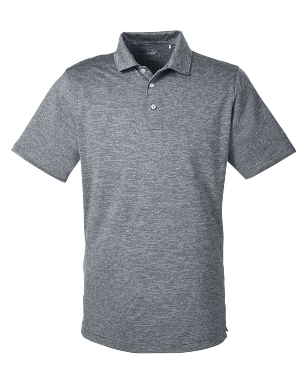 Men's Icon Heather Polo - Front - B17446093 - Quiet Shade