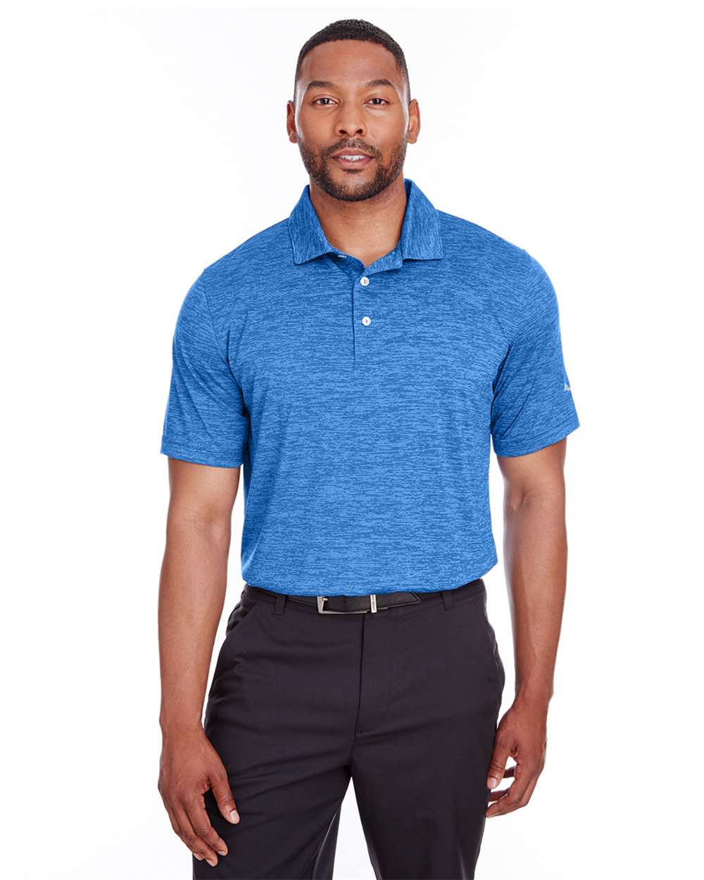 Men's Icon Heather Polo - OnModelFront - B17446753 - Lapis Blue