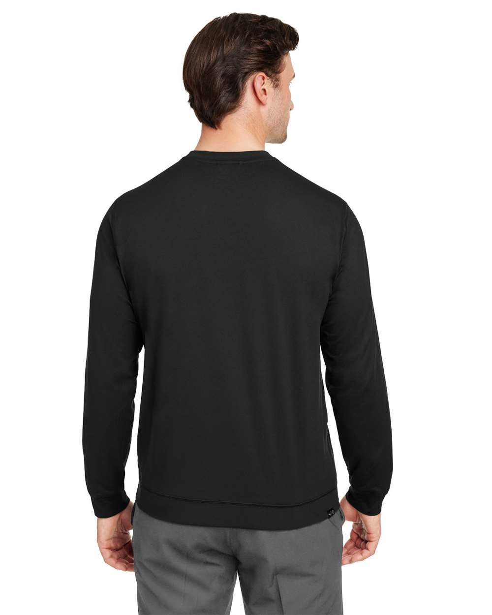Men's Cloudspun Crewneck Sweatshirt - OnModelBack - B15946503 - Puma Black