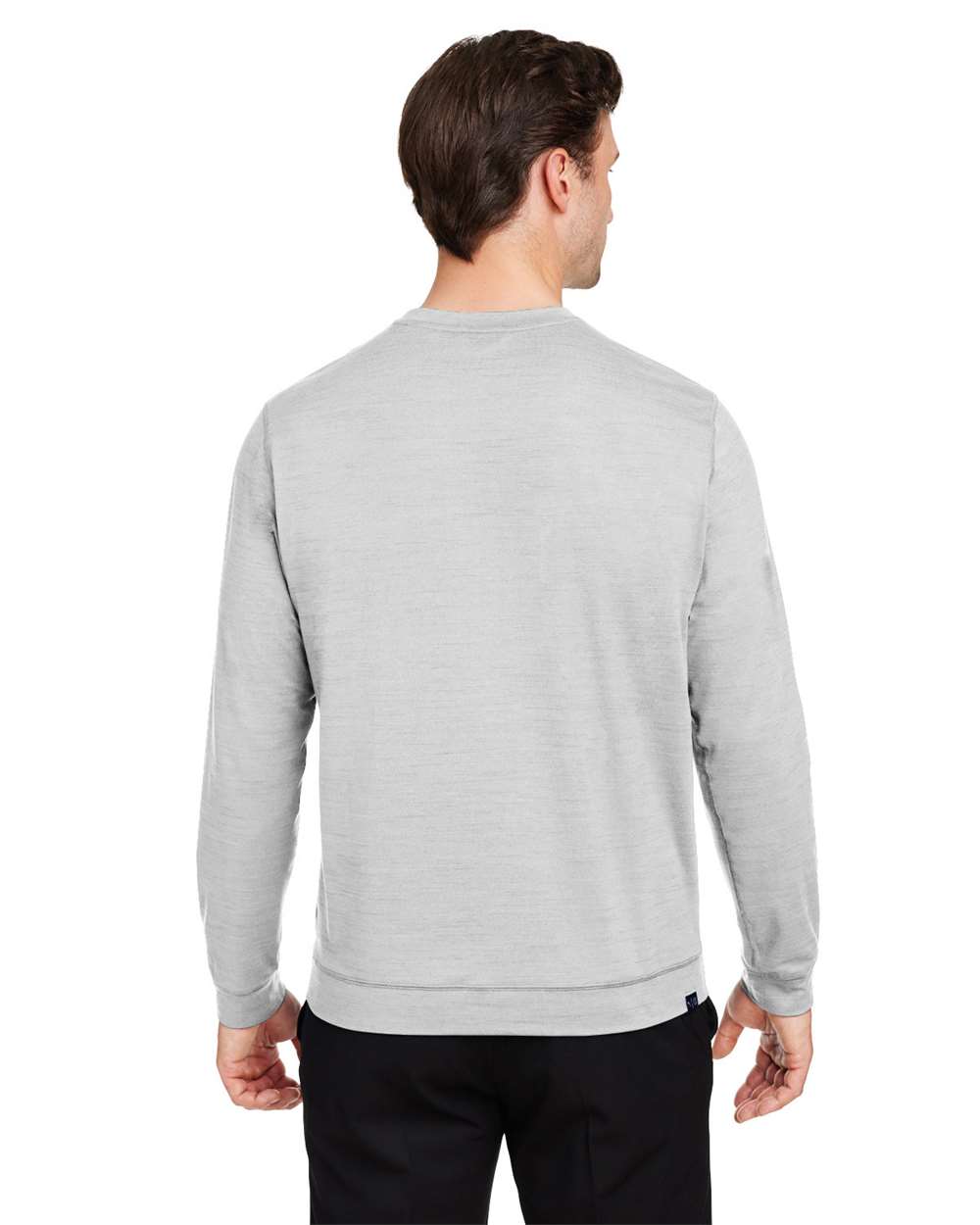 Men's Cloudspun Crewneck Sweatshirt - OnModelBack - B15946653 - High Rise Heather