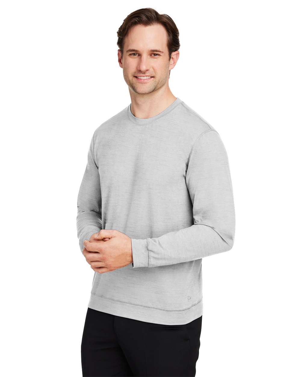 Men's Cloudspun Crewneck Sweatshirt - OnModelSide - B15946653 - High Rise Heather