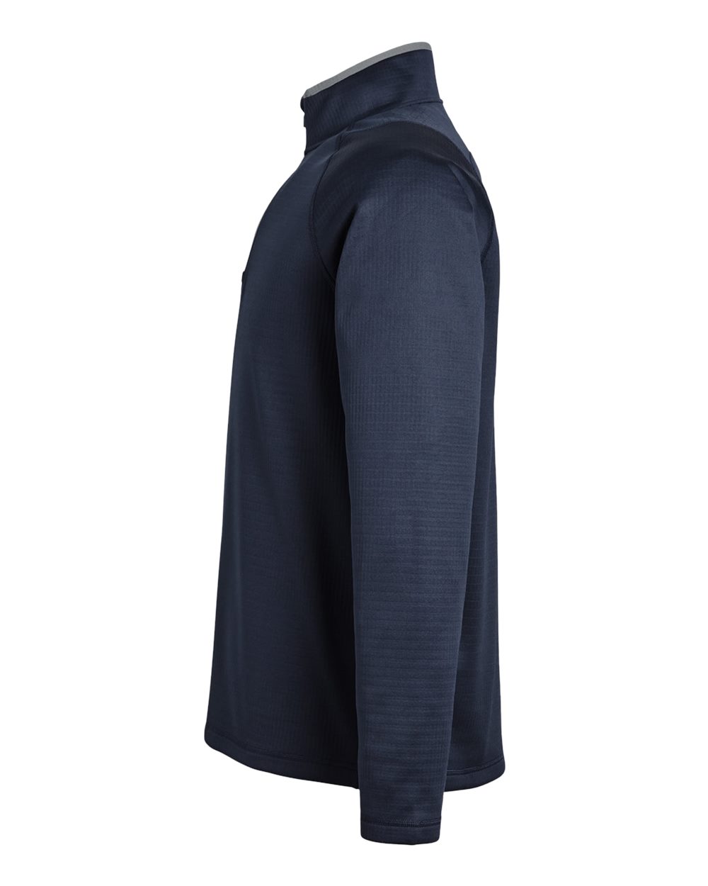 Men's Waffle Fleece Quarter-Zip Pullover - DirectSide - B19646653 - Deep Navy