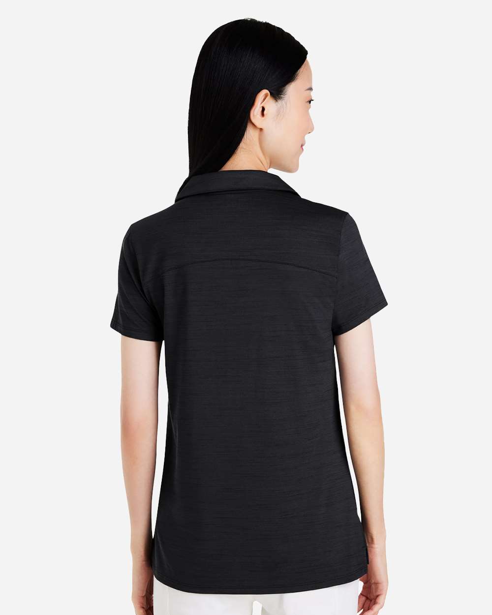 Women's Cloudspun Coast Polo - OnModelBack - B15646503 - Puma Black Heather
