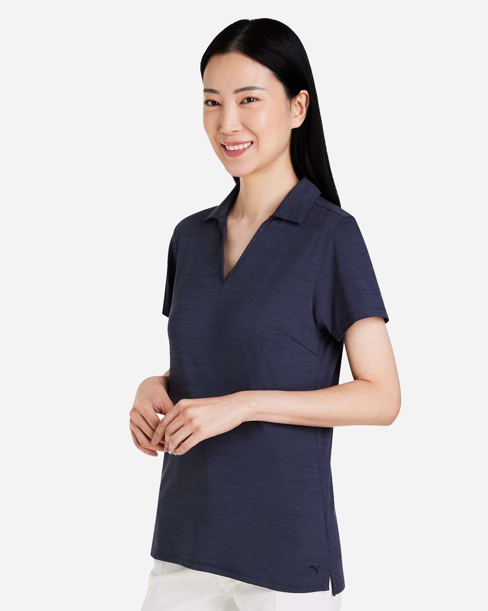 Women's Cloudspun Coast Polo - OnModelSide - B15646653 - Navy Blazer Heather