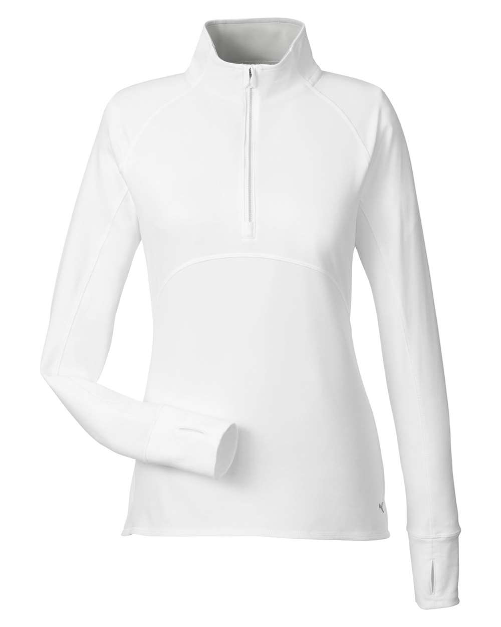 Women's Gamer Golf Quarter-Zip Pullover - Front - B15746003 - Bright White
