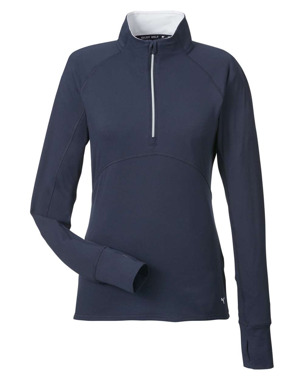 Women's Gamer Golf Quarter-Zip Pullover - Front - B15746653 - Navy Blazer