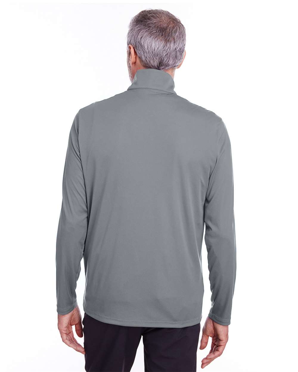 Men's Icon Quarter-Zip Pullover - OnModelBack - B17746093 - Quiet Shade
