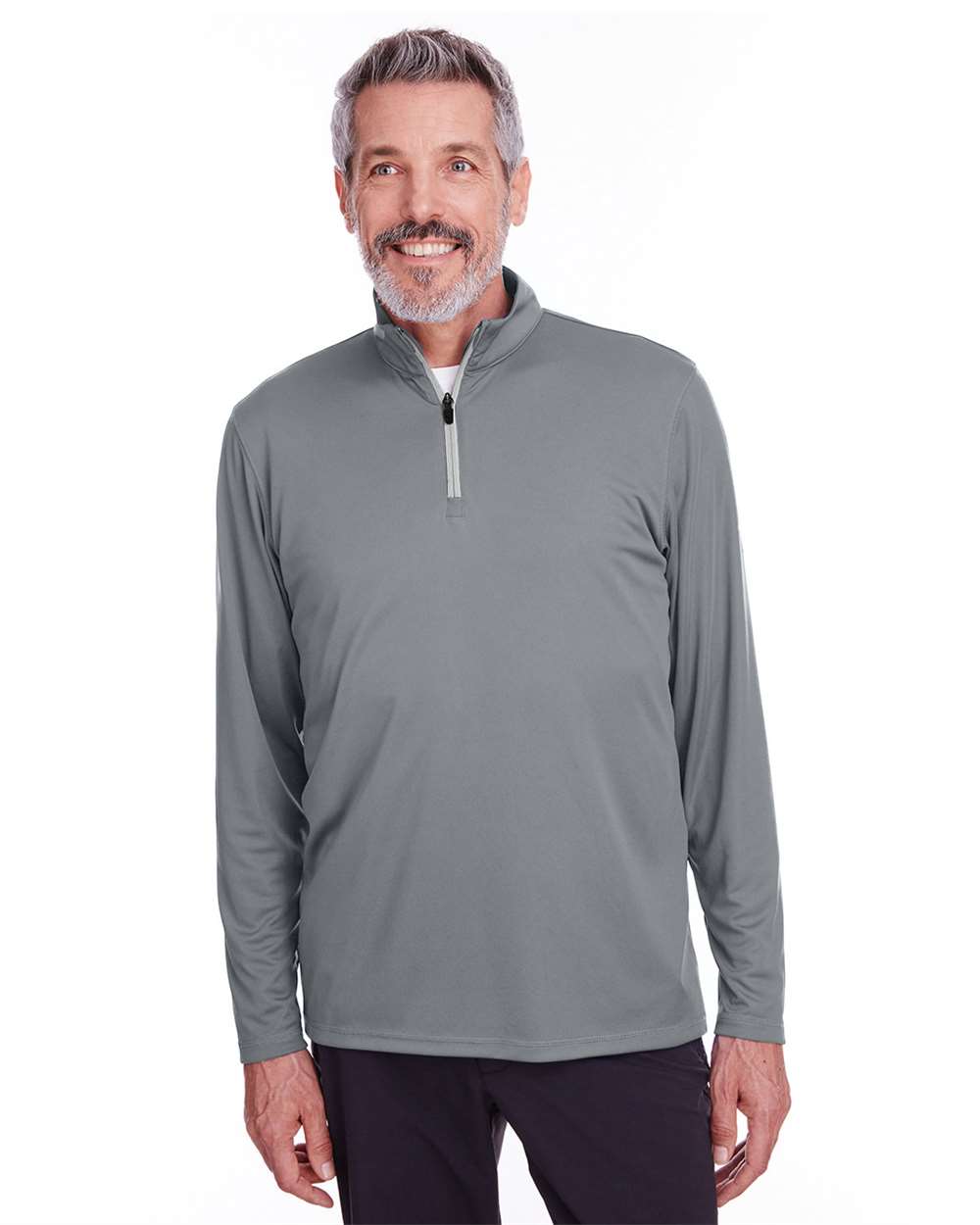 Men's Icon Quarter-Zip Pullover - OnModelFront - B17746093 - Quiet Shade