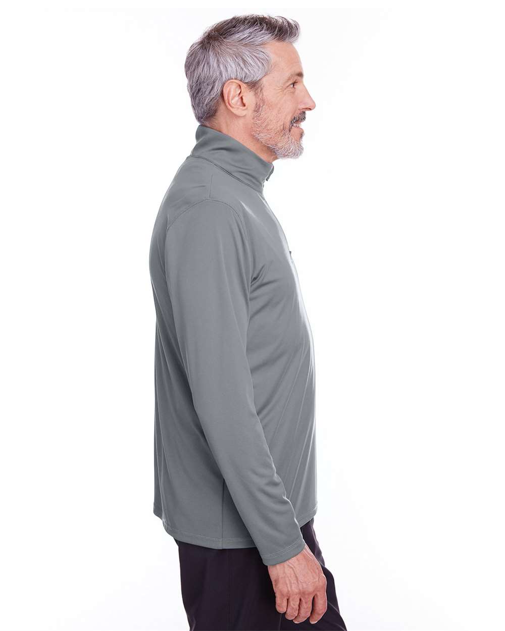 Men's Icon Quarter-Zip Pullover - OnModelSide - B17746093 - Quiet Shade