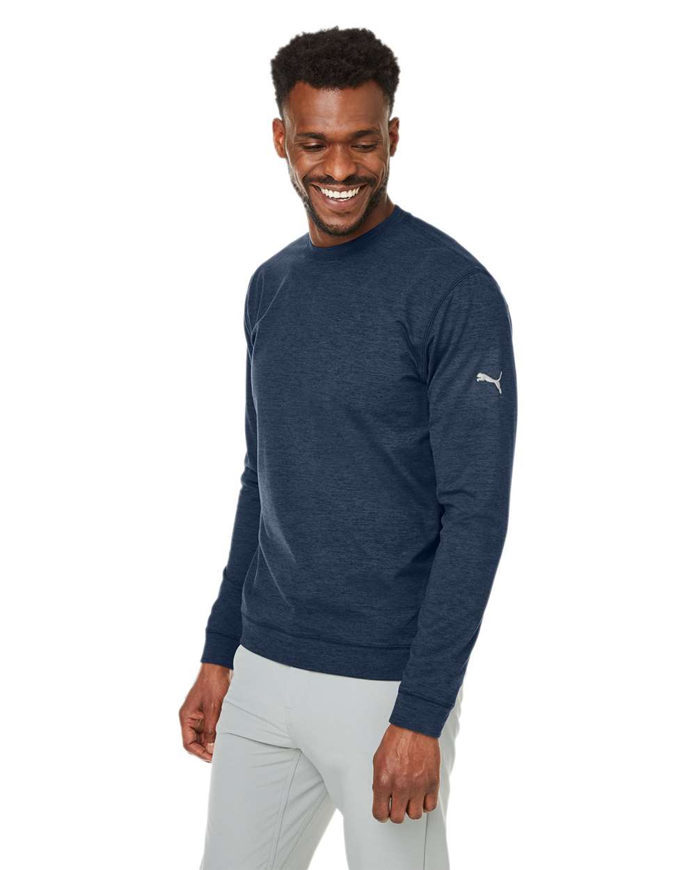 Men's Cloudspun Crewneck Sweatshirt - OnModelSide - B15246103 - Navy Blazer