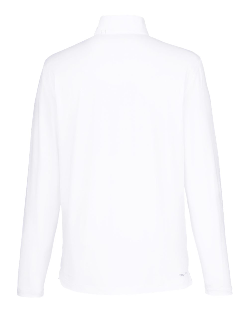 Men's You-V Quarter-Zip Pullover - Back - B17046003 - Bright White