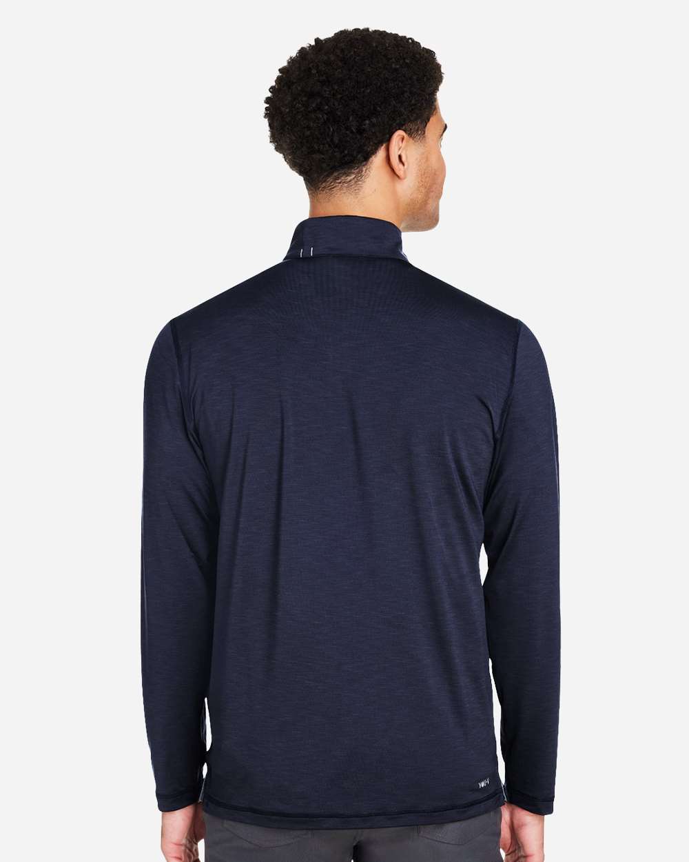 Men's You-V Quarter-Zip Pullover - OnModelBack - B17046653 - Navy Blazer