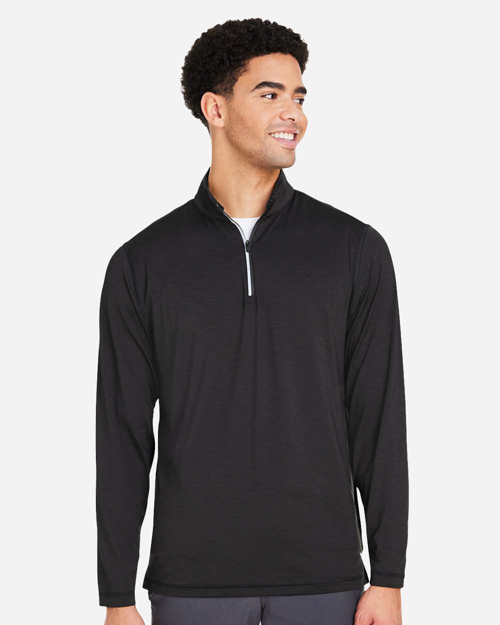 Men's You-V Quarter-Zip Pullover - OnModelFront - B17046503 - Puma Black