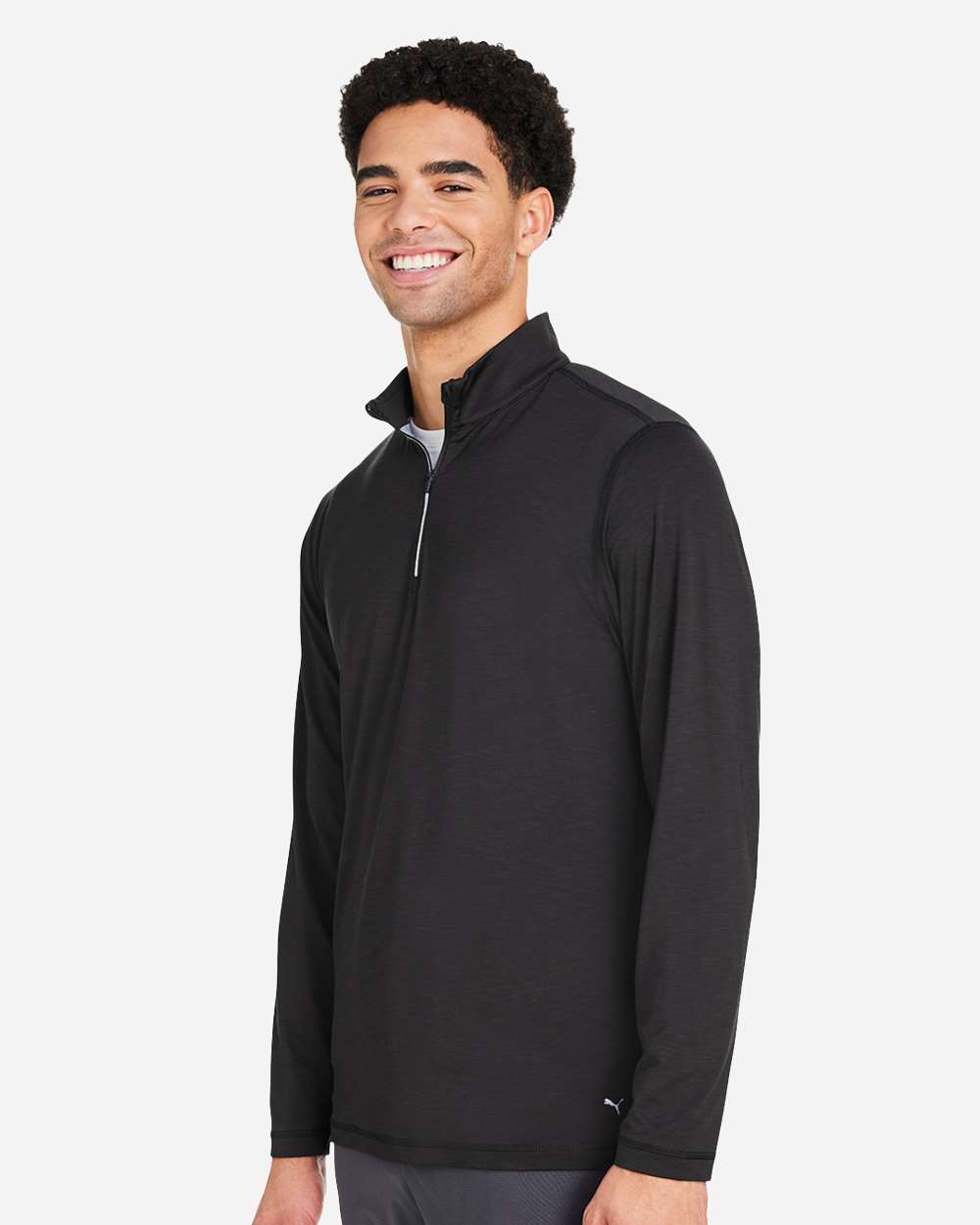 Men's You-V Quarter-Zip Pullover - OnModelSide - B17046503 - Puma Black