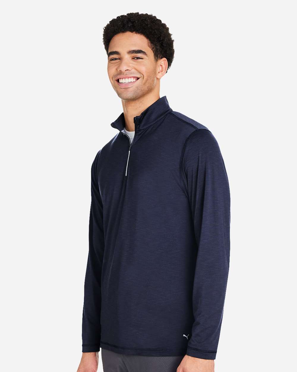 Men's You-V Quarter-Zip Pullover - OnModelSide - B17046653 - Navy Blazer