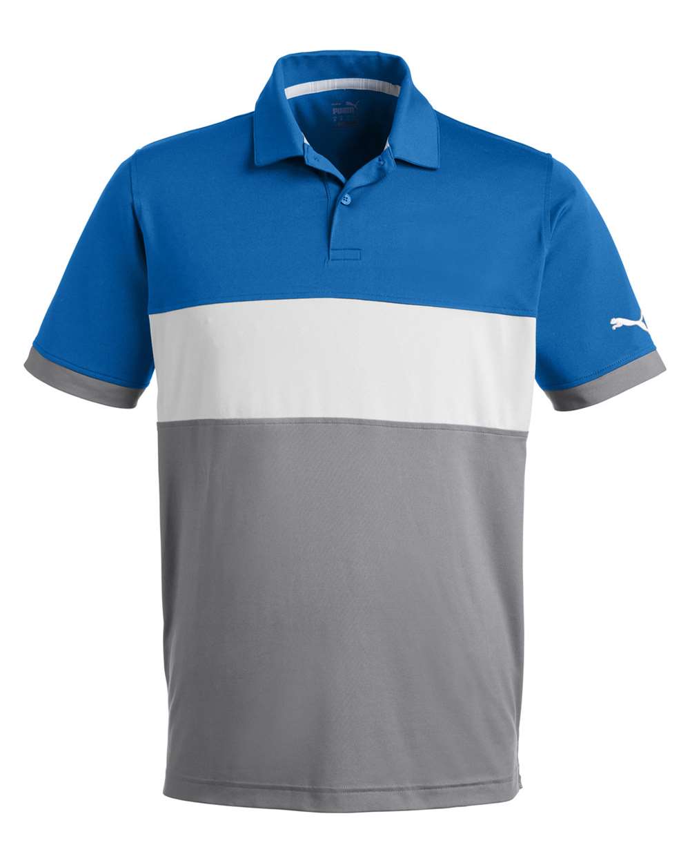 Men's Cloudspun Highway Polo - Front - B16846753 - Bright Cobalt/ High Rise