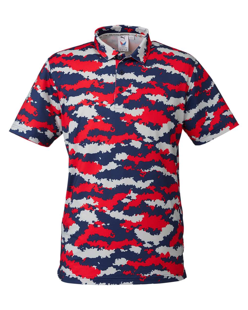 Men's Mattr Volition Flanked Polo - Front - B19046703 - High Risk Red