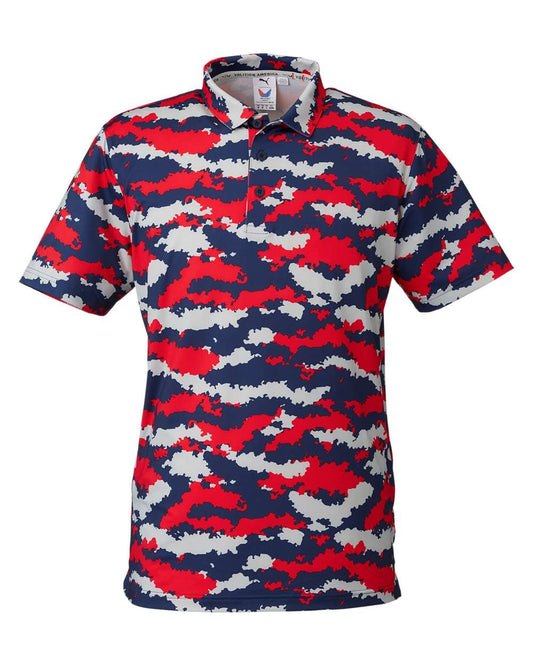 Men's Mattr Volition Flanked Polo - Front - B19046703 - High Risk Red