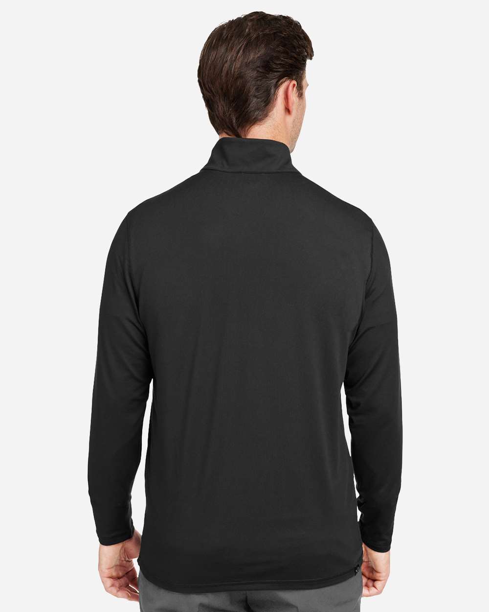 Men's Cloudspun Quarter-Zip Pullover - OnModelBack - B15446503 - Puma Black
