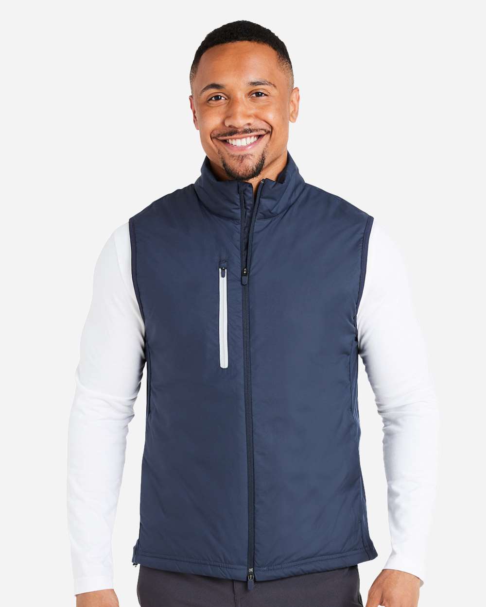 Men's Hielands Vest - OnModelFront - B19746653 - Deep Navy