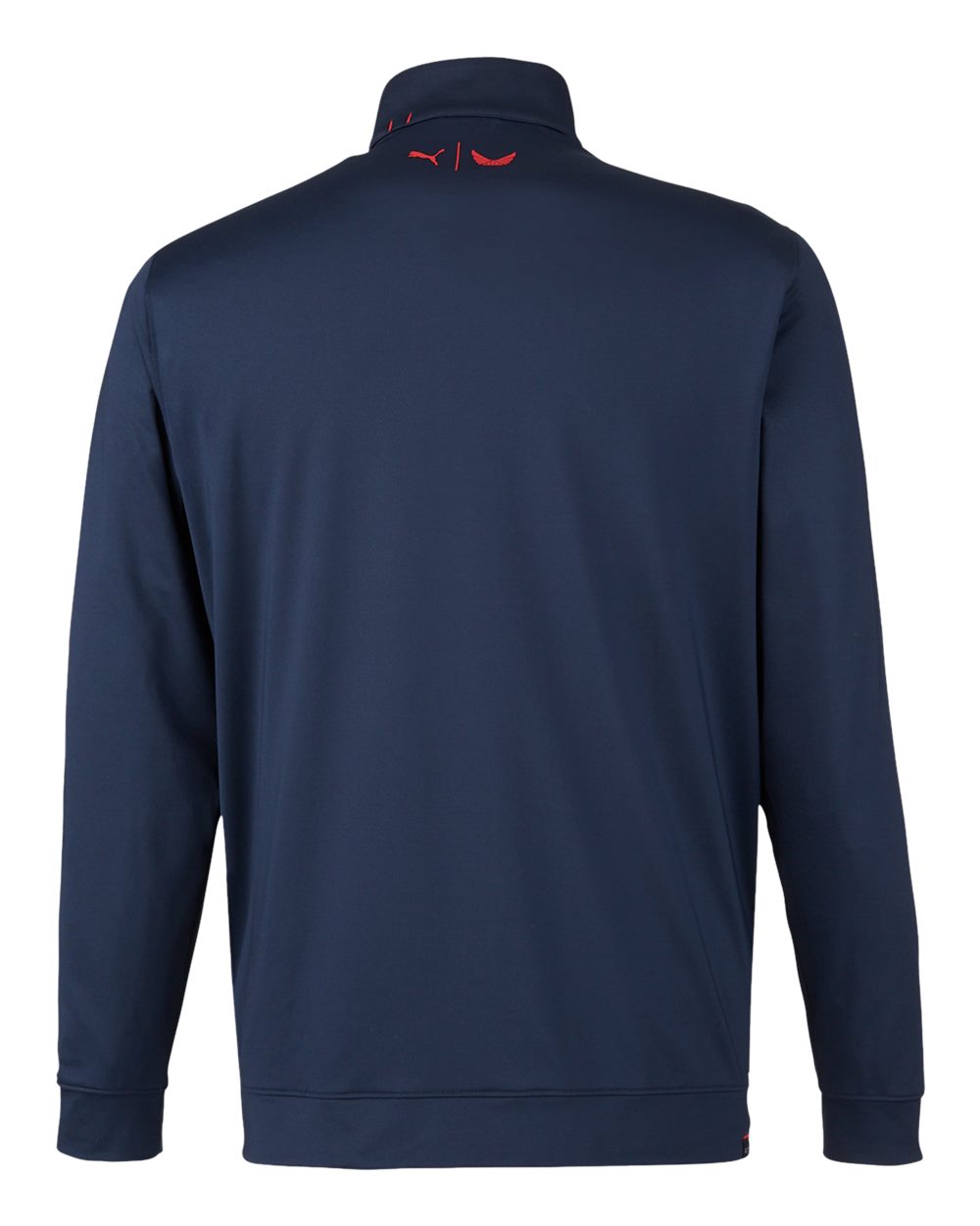Men's Volition Camo Cover Quarter-Zip Pullover - Back - B16446653 - Navy Blazer/ Ski Patrol