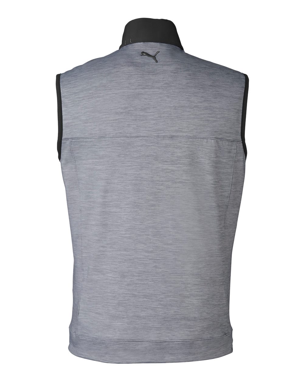 Men's Cloudspun Colorblock Vest - Back - B16246503 - Puma Black/ Quiet Shade Heather