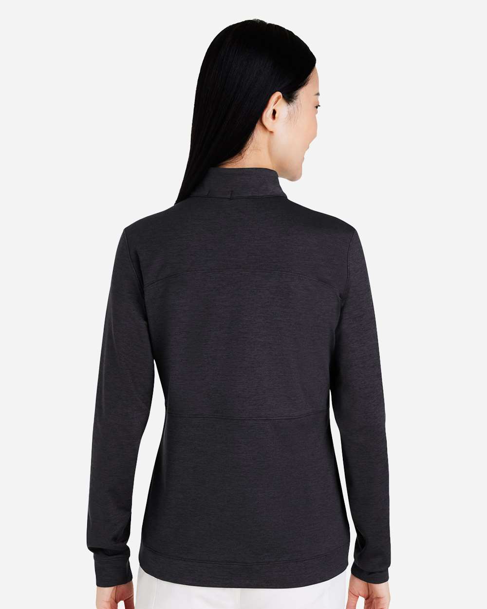 Women's Cloudspun Rockaway Quarter-Zip Pullover - OnModelBack - B16046503 - Puma Black