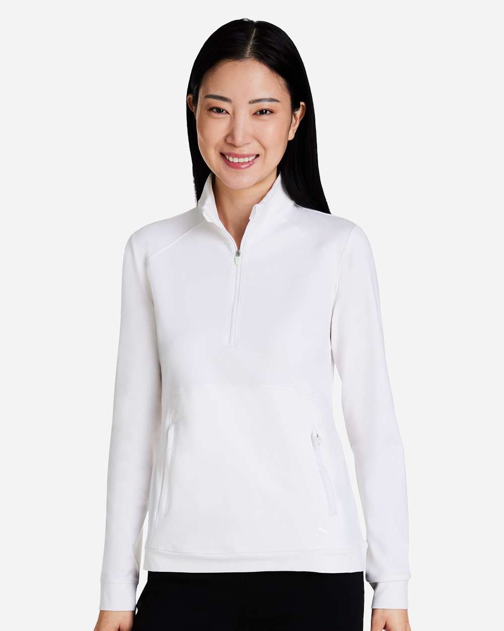 Women's Cloudspun Rockaway Quarter-Zip Pullover - OnModelFront - B16046003 - Bright White