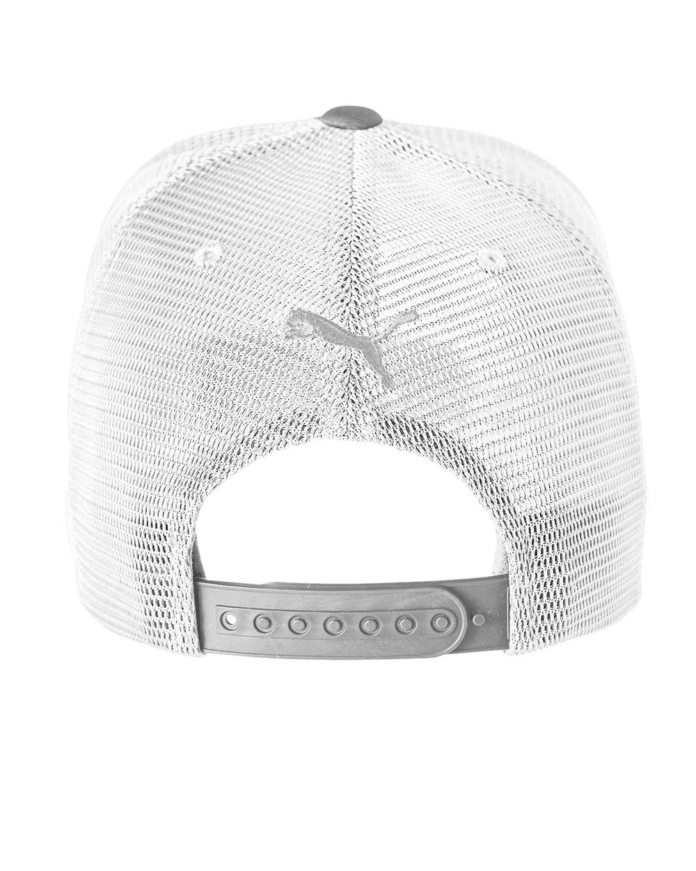 110 Snapback Trucker Cap - Back - B15046100 - Quarry/ Bright White