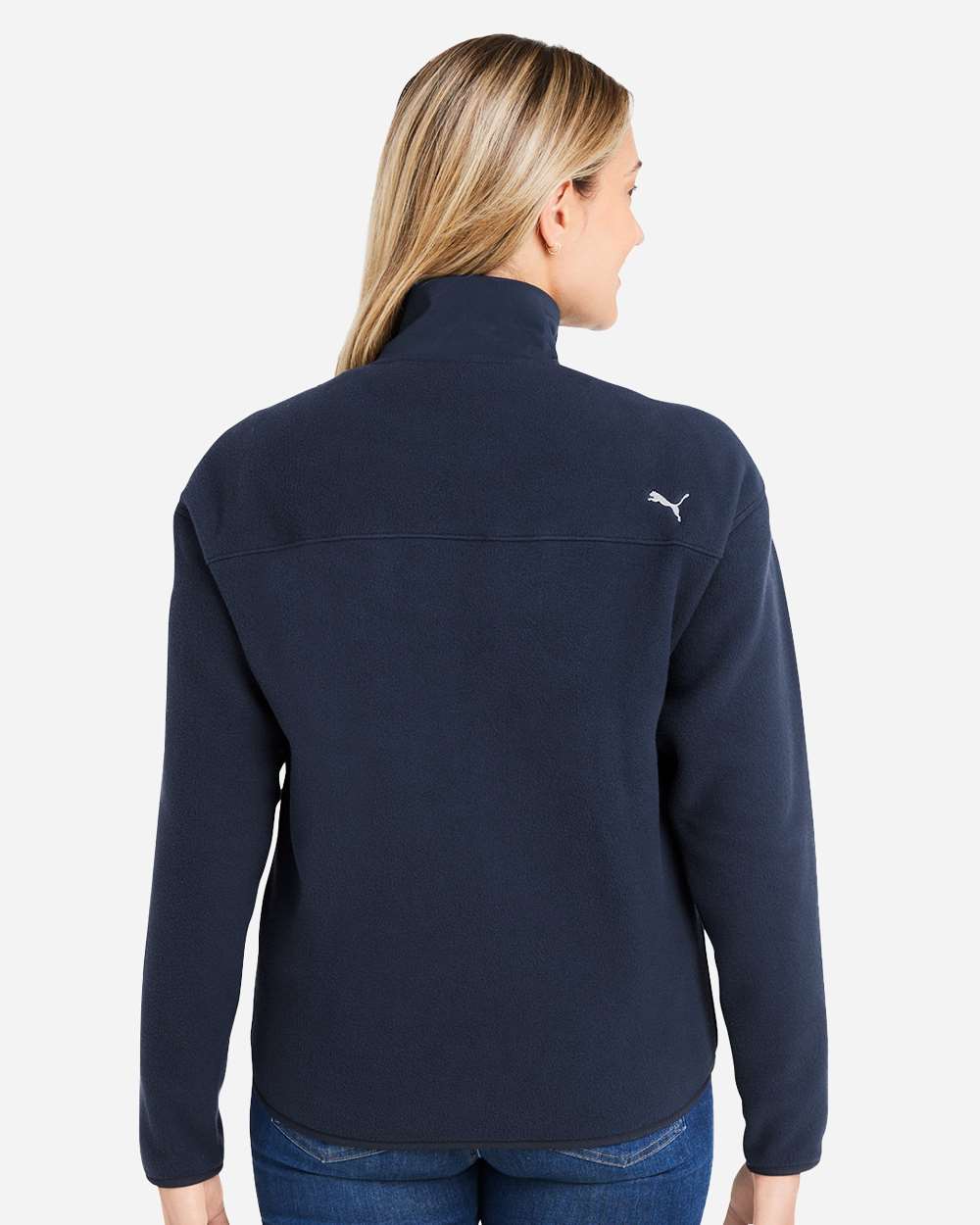 Women's Charley Fleece Full-Zip - OnModelBack - B19346653 - Deep Navy
