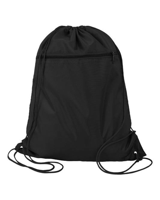 Polyester Cinchpack - Front - B25895500 - Black