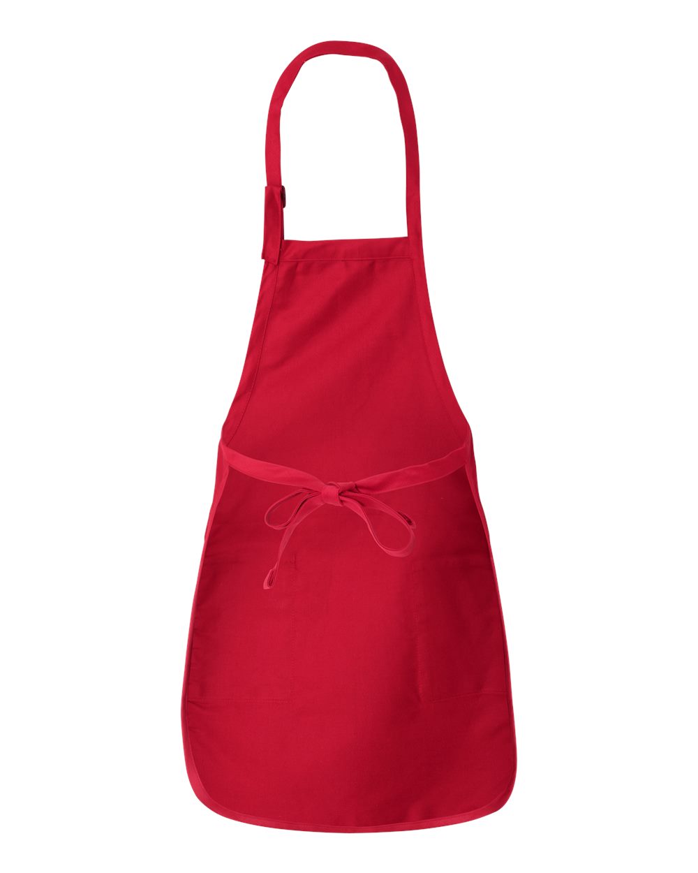 Full-Length Apron with Pockets - Back - B17095700 - Red