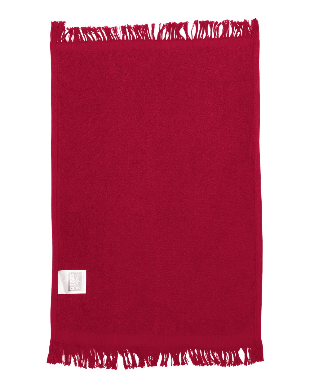 Fringed Fingertip Towel - Back - B17695700 - Red