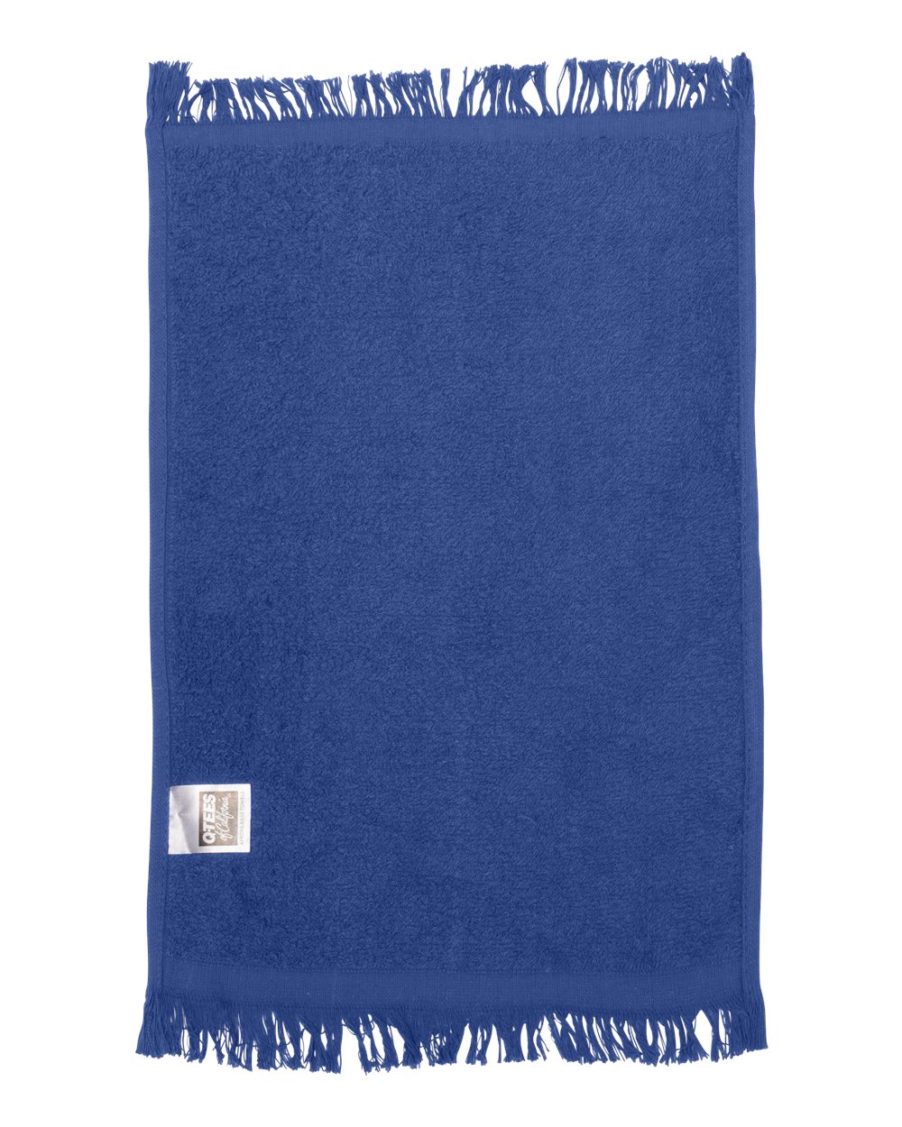 Fringed Fingertip Towel - Back - B17695750 - Royal
