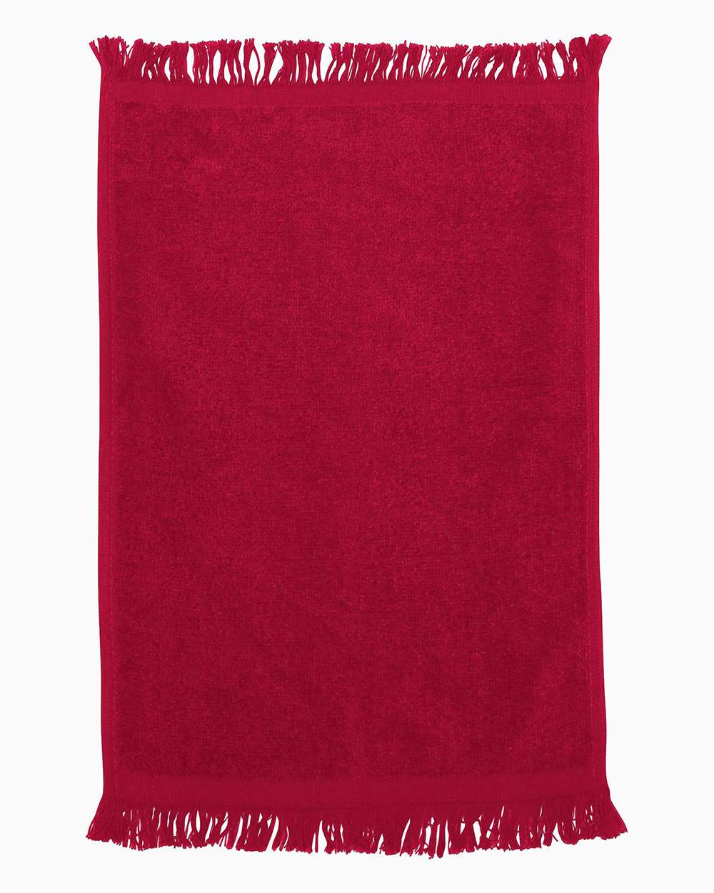 Fringed Fingertip Towel - Front - B17695700 - Red