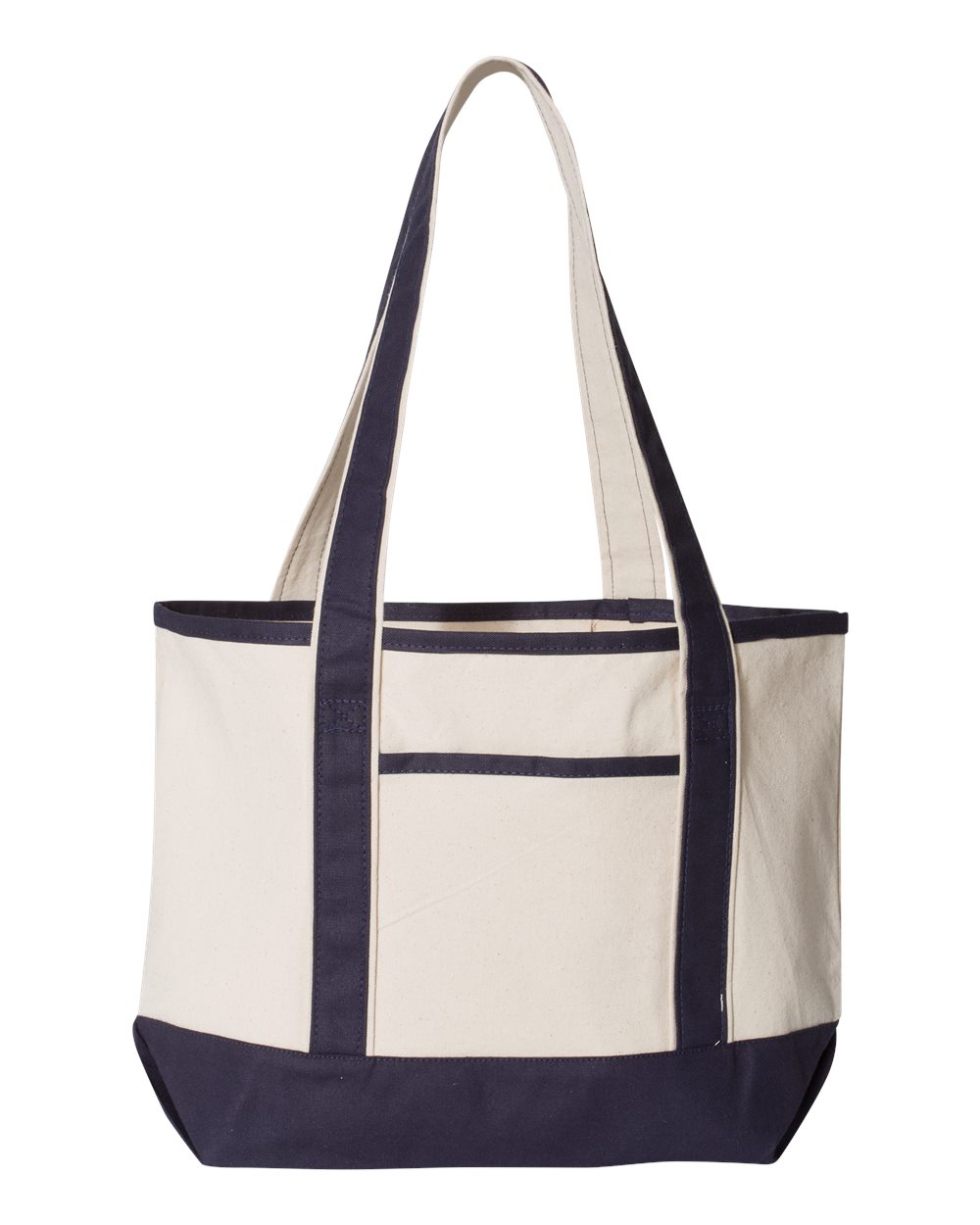20L Small Deluxe Tote - Front - B45495650 - Natural/ Navy