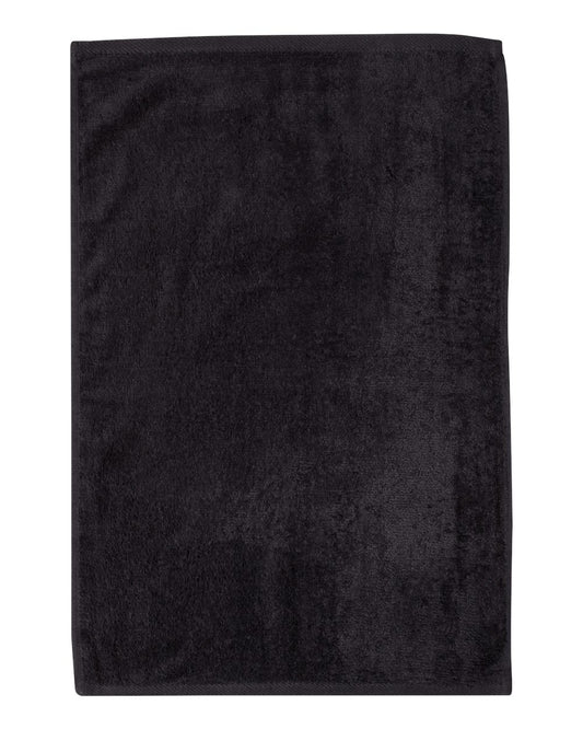Deluxe Hemmed Hand Towel - Front - B05995500 - Black