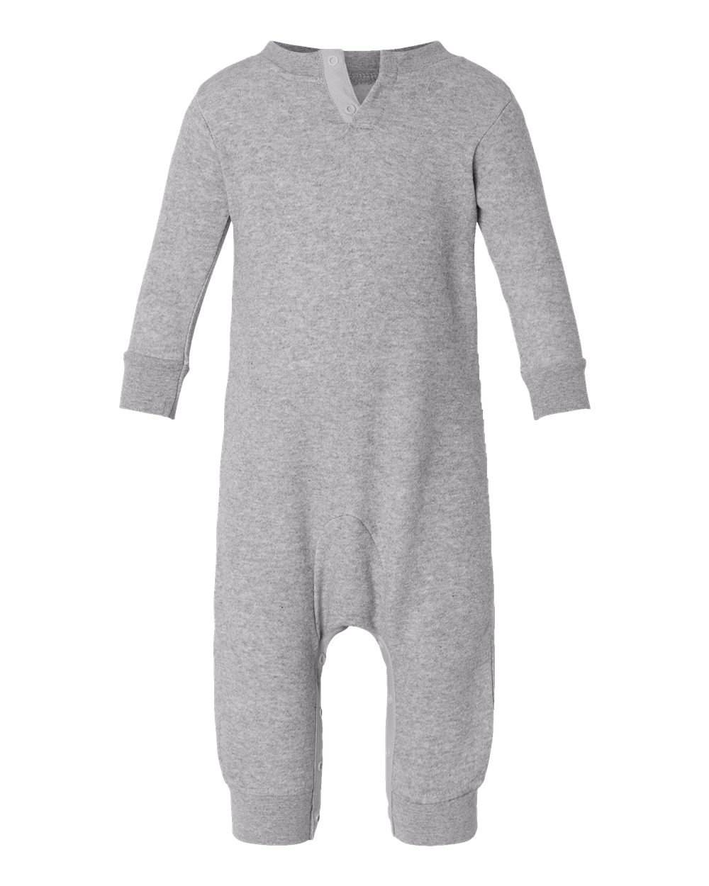 Infant Fleece One-Piece - Back - B07238582 - Heather