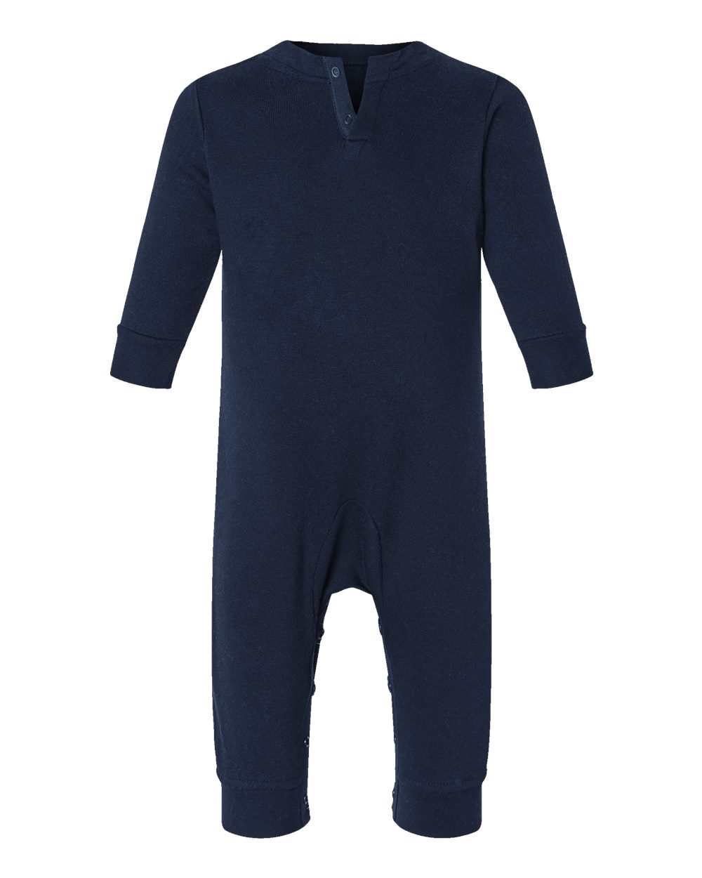 Infant Fleece One-Piece - Back - B07238652 - Navy