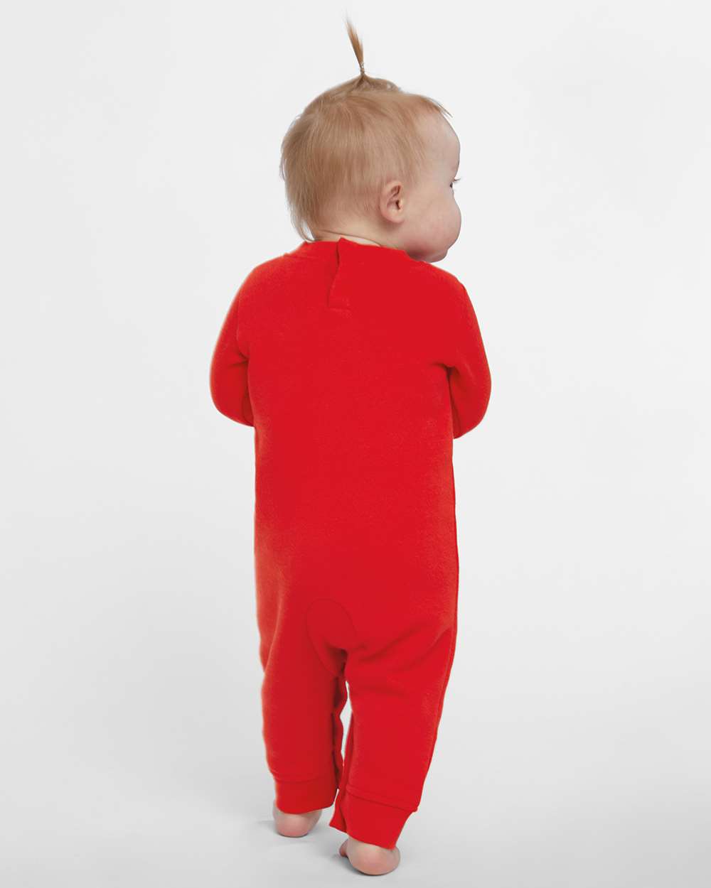 Infant Fleece One-Piece - OnModelBack - B07238702 - Red