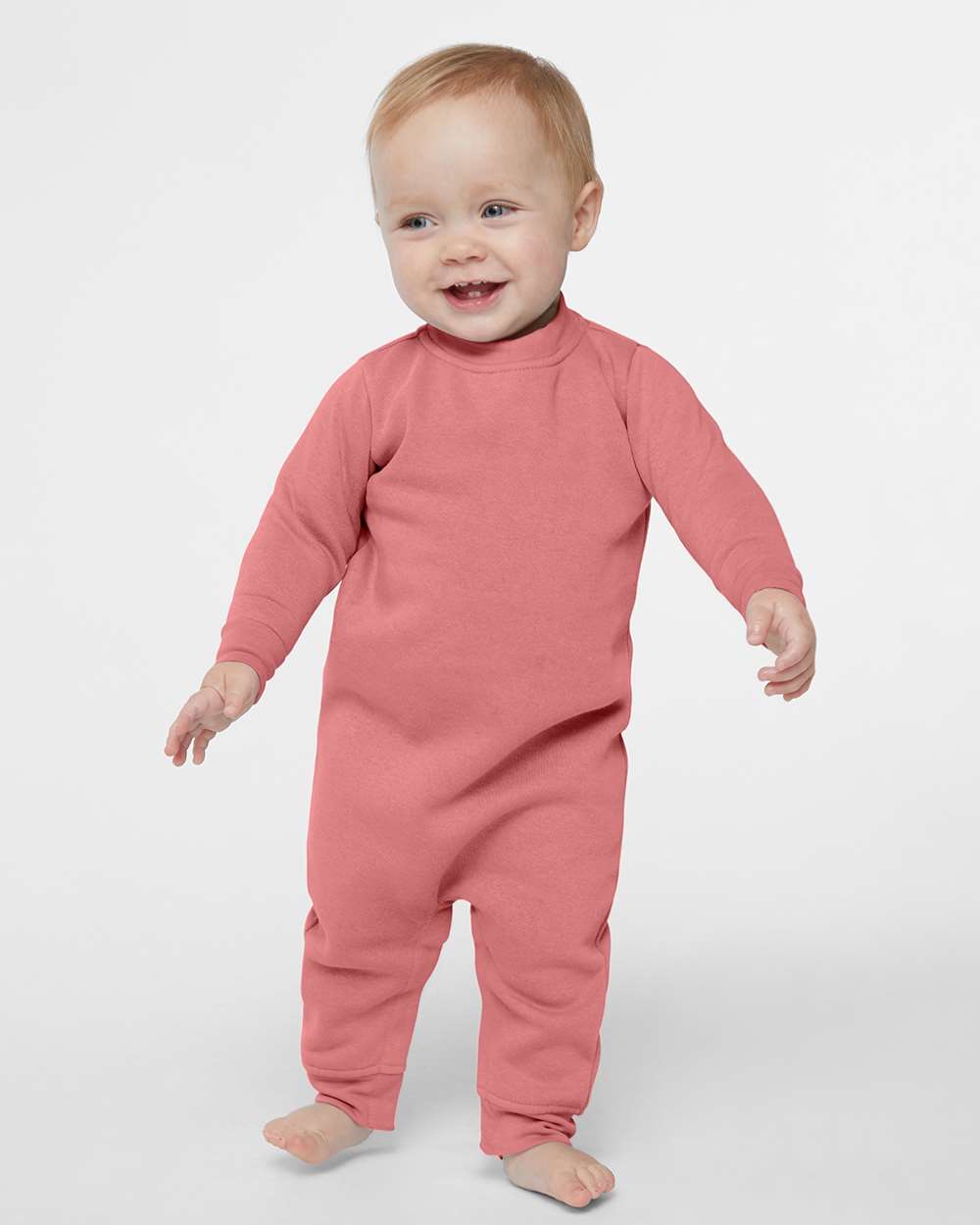 Infant Fleece One-Piece - OnModelFront - B07238272 - Mauvelous