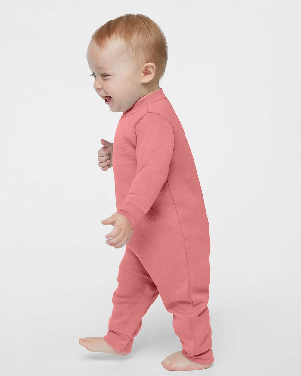 Infant Fleece One-Piece - OnModelSide - B07238272 - Mauvelous