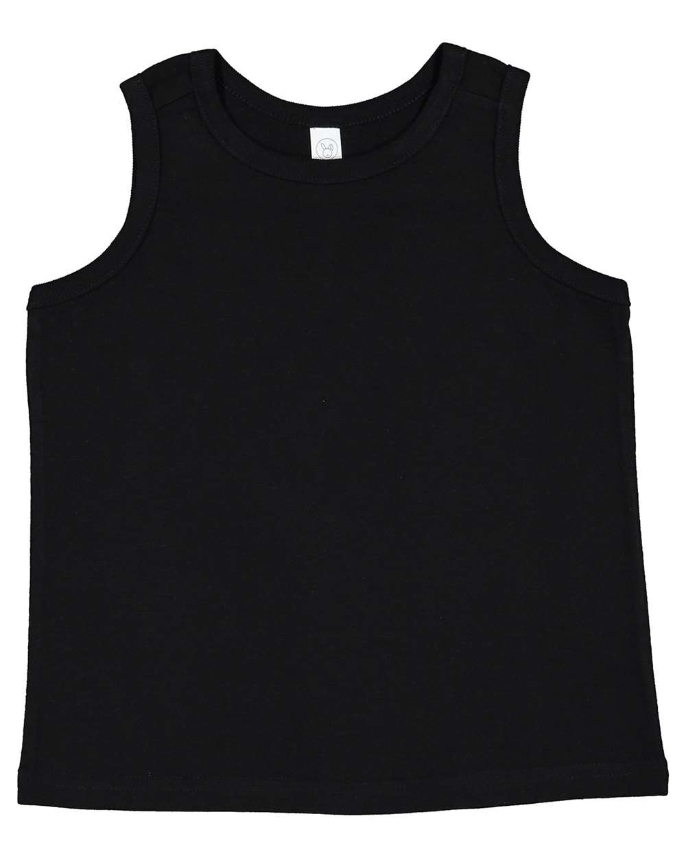 Toddler Fine Jersey Tank - Front - B08538503 - Black