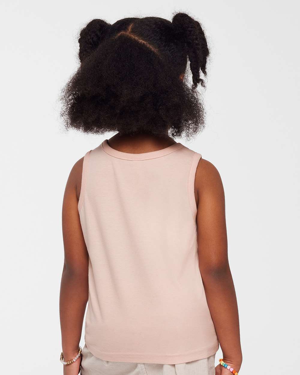 Toddler Fine Jersey Tank - OnModelBack - B08538393 - Blush