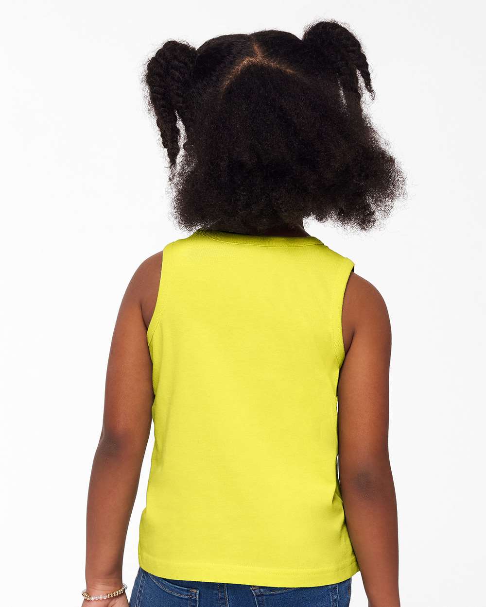 Toddler Fine Jersey Tank - OnModelBack - B08538403 - Yellow