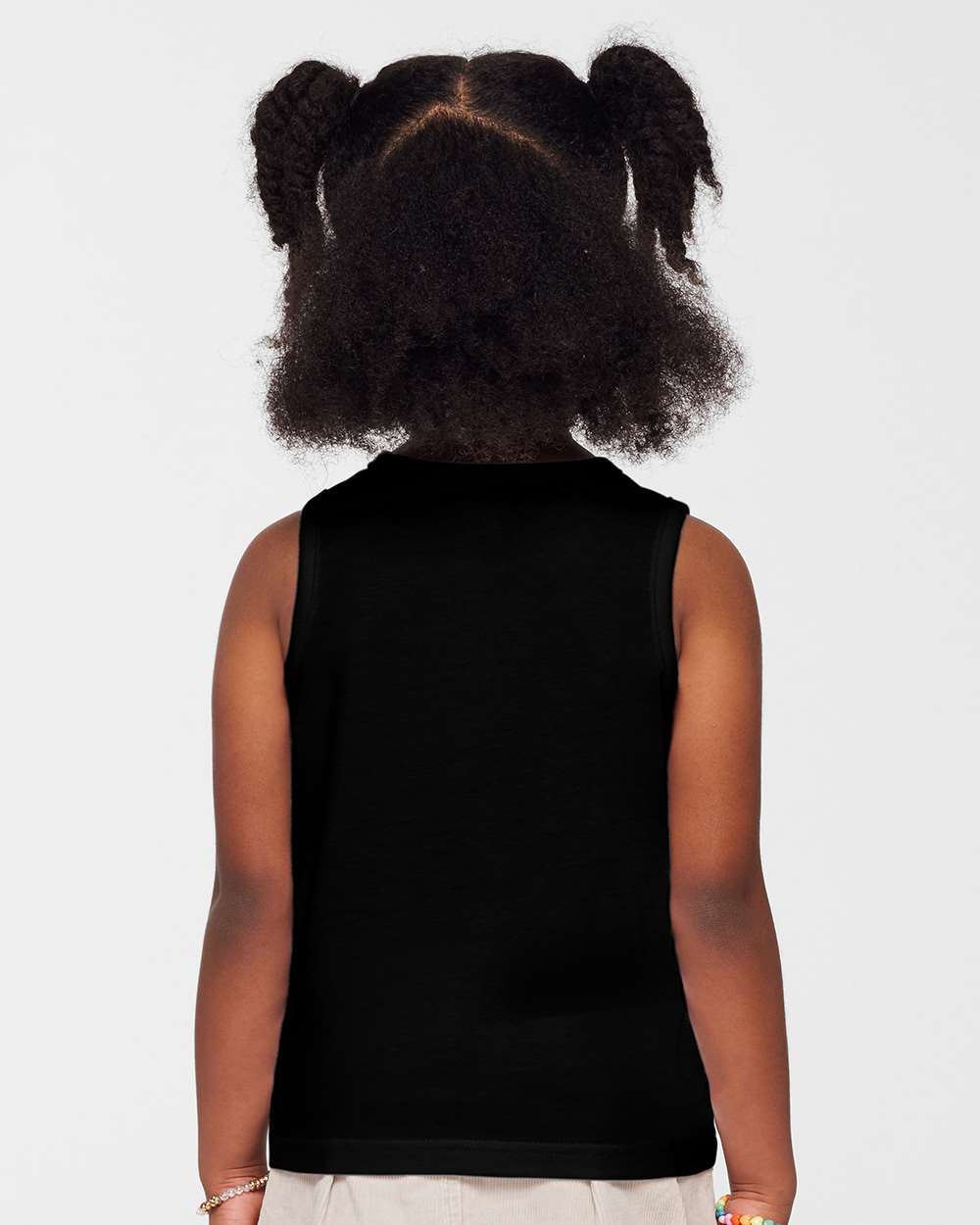 Toddler Fine Jersey Tank - OnModelBack - B08538503 - Black